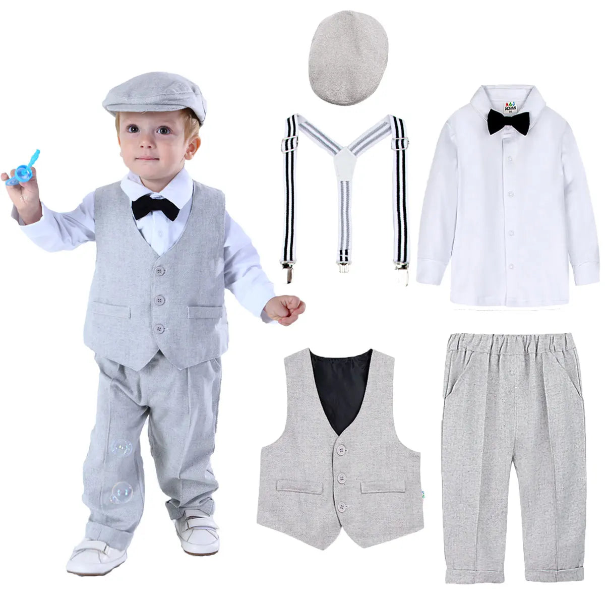 Baby Boy Baptism Outfit – Infant Gentleman Suit for Easter, Party, Wedding, and Ceremony