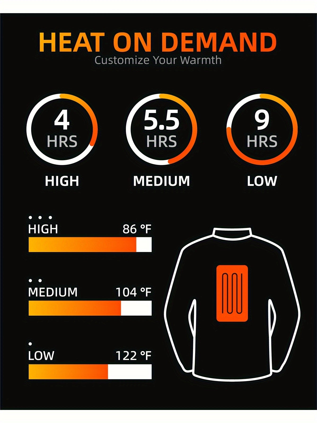 Girls' heated jacket Includes battery