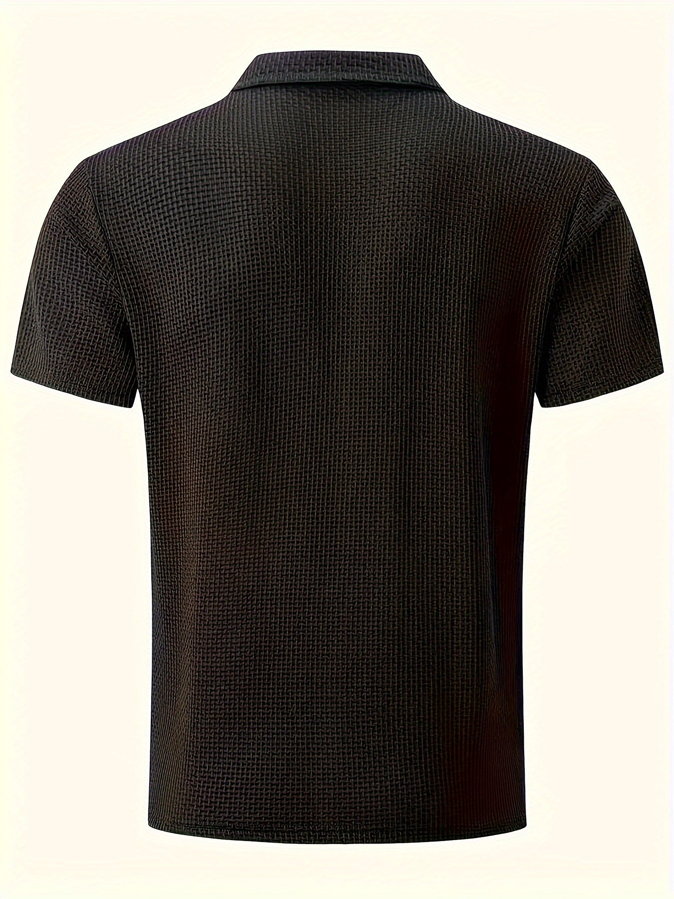2025 Men’s High-End Mesh Ice Silk Polo Shirt – Solid Color Short Sleeve with Collar