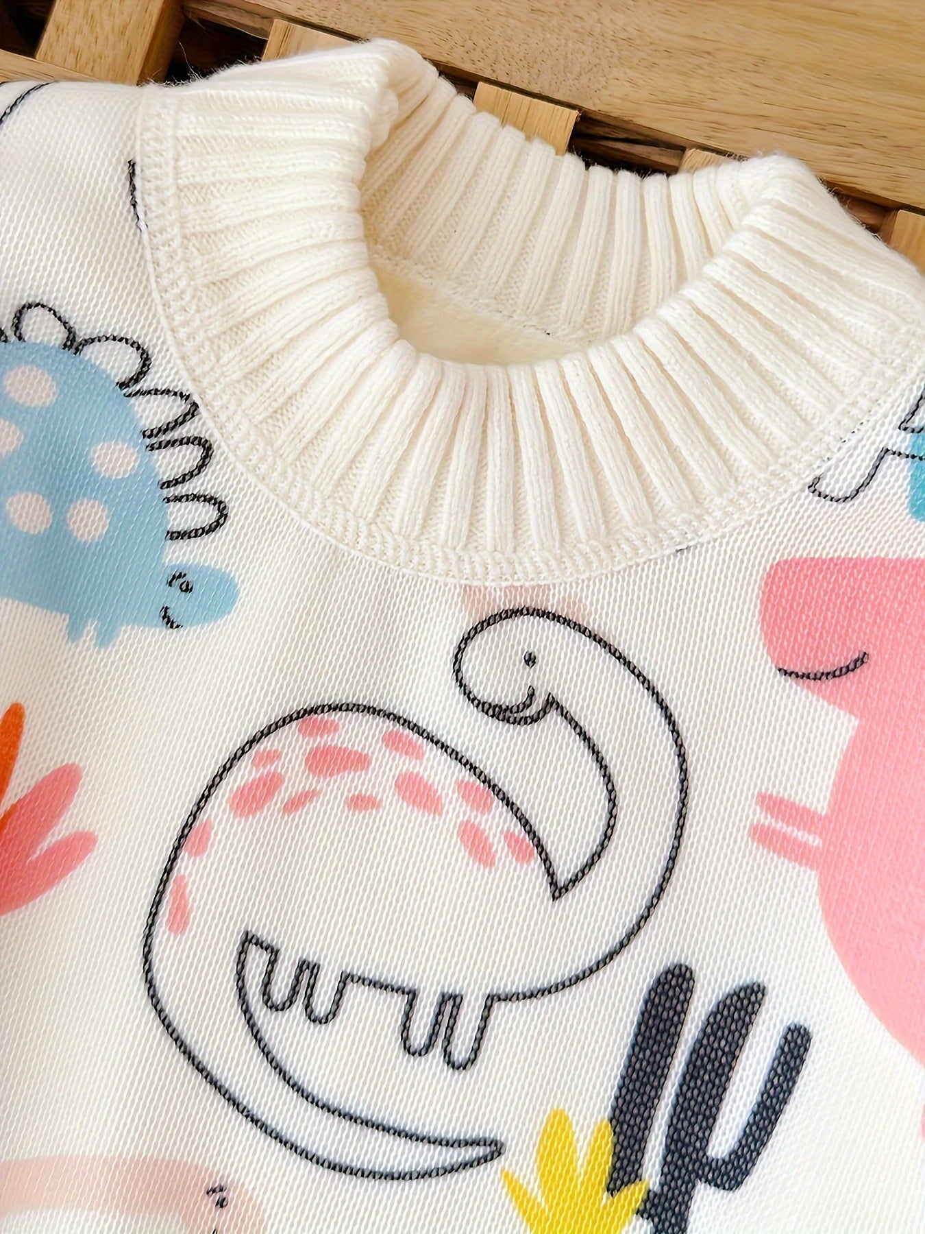 Children's Cartoon Dinosaur Sweater - Casual Polyester Knit Pullover with Round Neck, Long Sleeves, Regular Fit for Kids