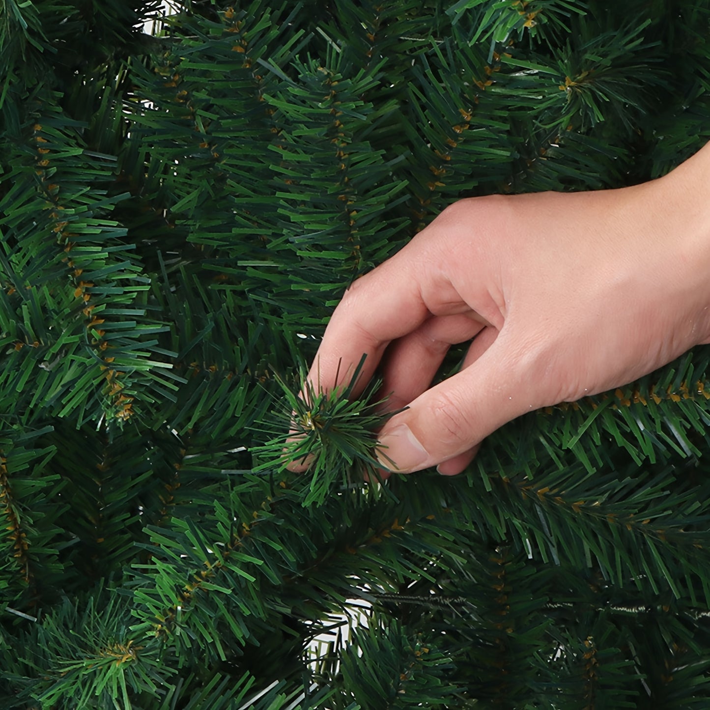 5/6Ft Full Bodied Premium Christmas Tree, PVC, Metal Stand, Light Weight, Easy To Assemble, Safe And Odorless Artificial Christmas Tree