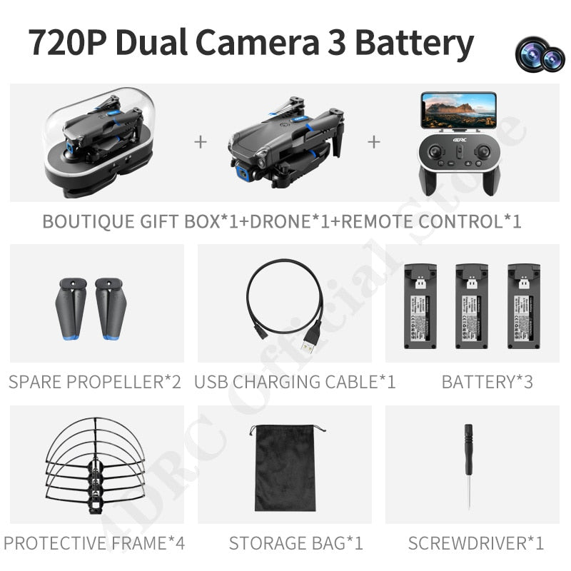 4DRC V20 Drone – 4K HD Dual Camera FPV Quadcopter with Foldable Design
