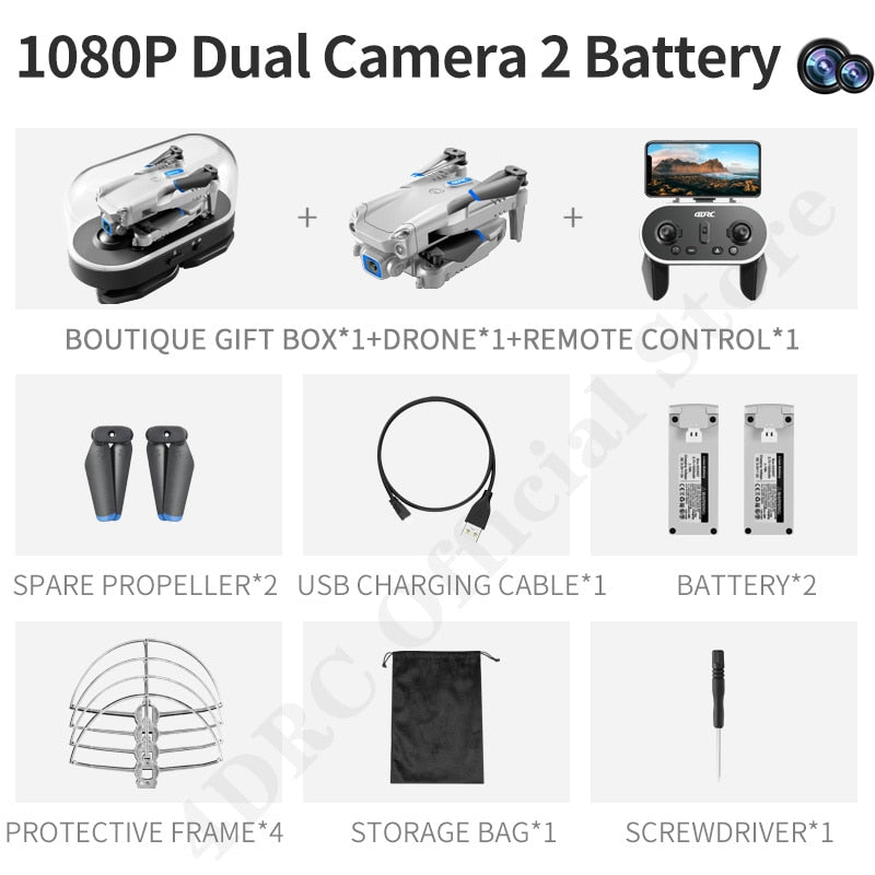 4DRC V20 Drone – 4K HD Dual Camera FPV Quadcopter with Foldable Design
