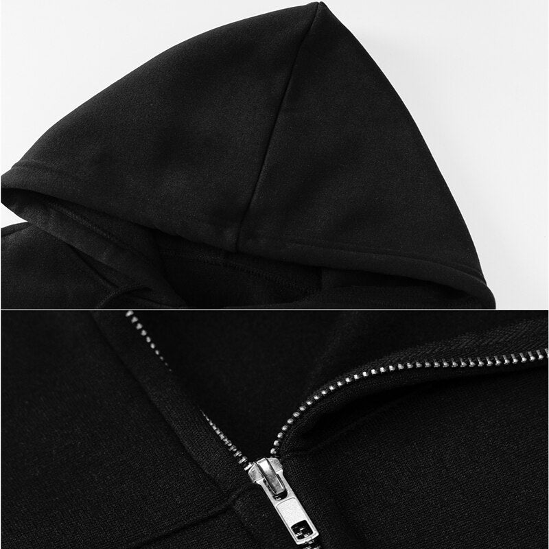 Rhinestone Letter Print Hoodies Women Zip Up Y2K Tracksuit Vintage