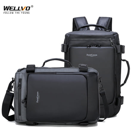 15.6-Inch Large Laptop Backpack – Multifunctional Waterproof Travel Rucksack for Men