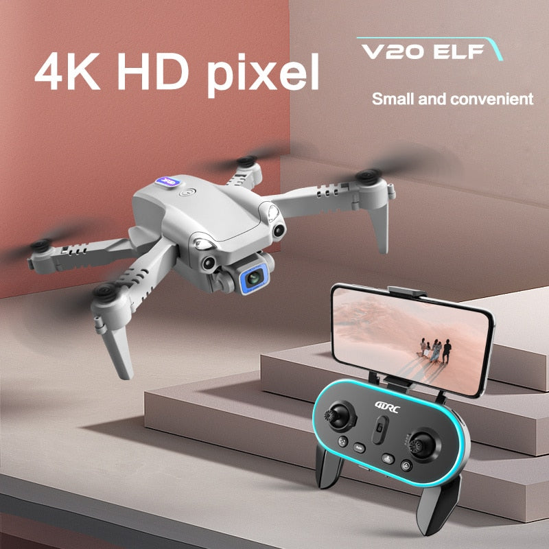 4DRC V20 Drone – 4K HD Dual Camera FPV Quadcopter with Foldable Design