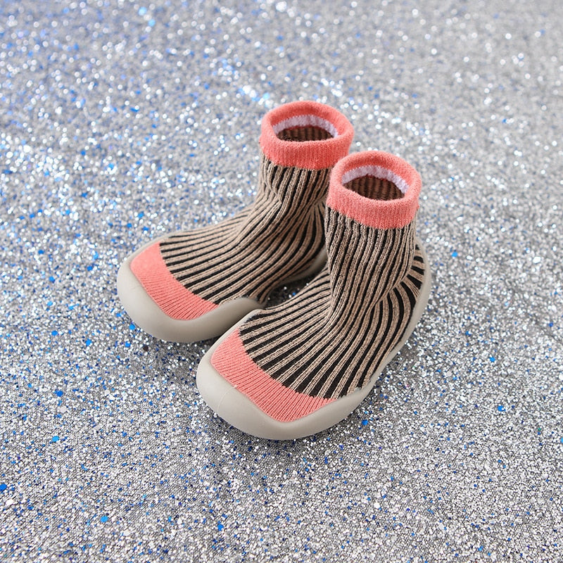 Baby Boys’ & Girls’ Non-Skid Moccasins – Toddler Indoor Floor Slippers