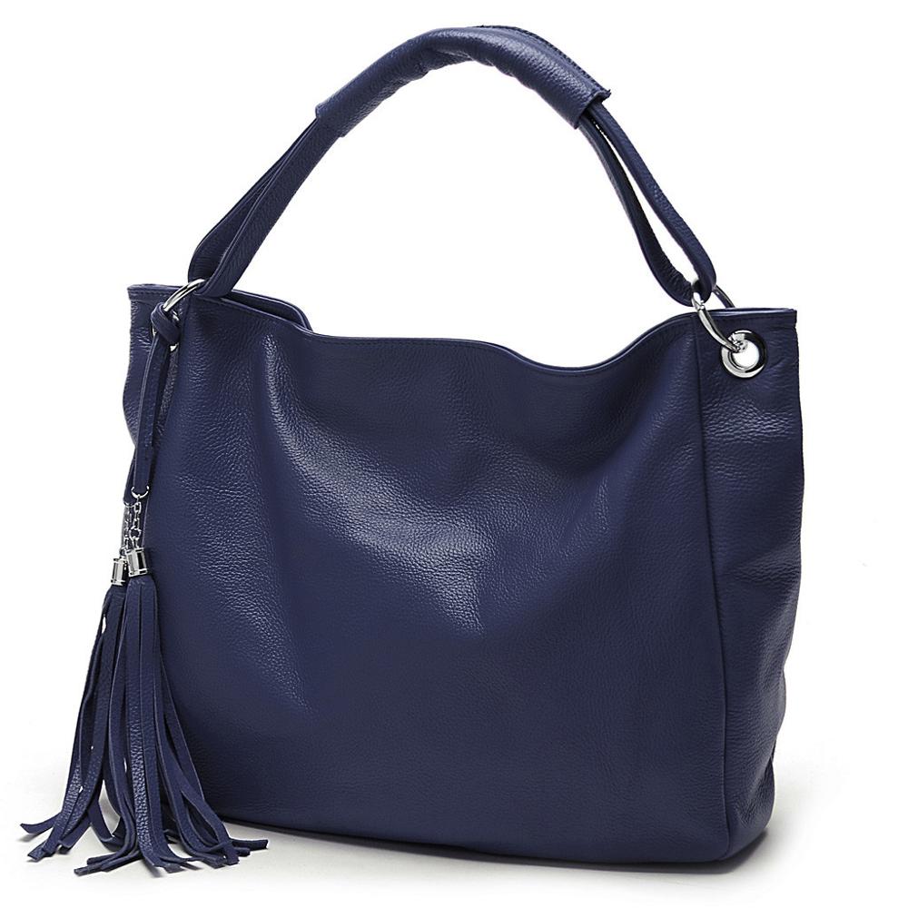 Zency 100% Soft Genuine Leather Tassel Women's Handbag