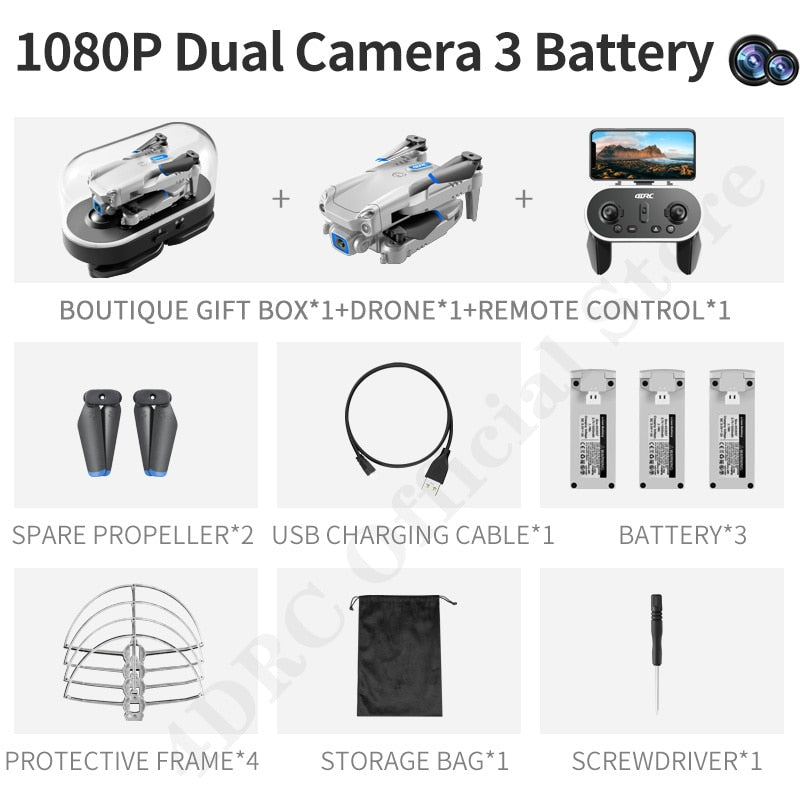 4DRC V20 Drone – 4K HD Dual Camera FPV Quadcopter with Foldable Design