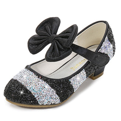 Girls Leather Shoes Princess Shoes Children Shoes round-Toe Soft-Sole Big girls