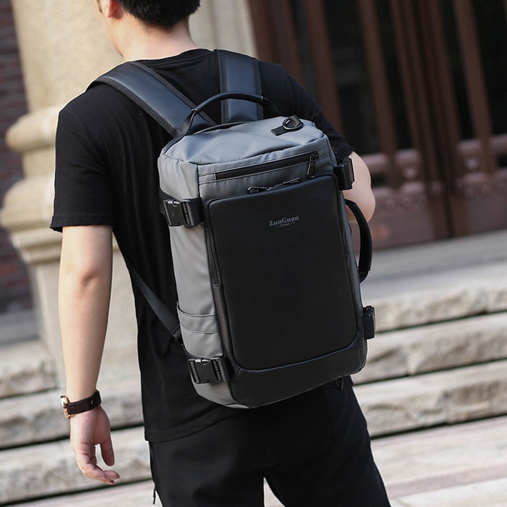 15.6-Inch Large Laptop Backpack – Multifunctional Waterproof Travel Rucksack for Men