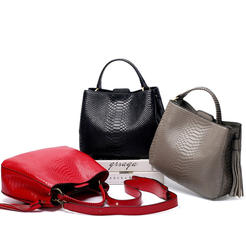 Zency Luxury Women Genuine Leather Handbags 2022 Fashion High Quality