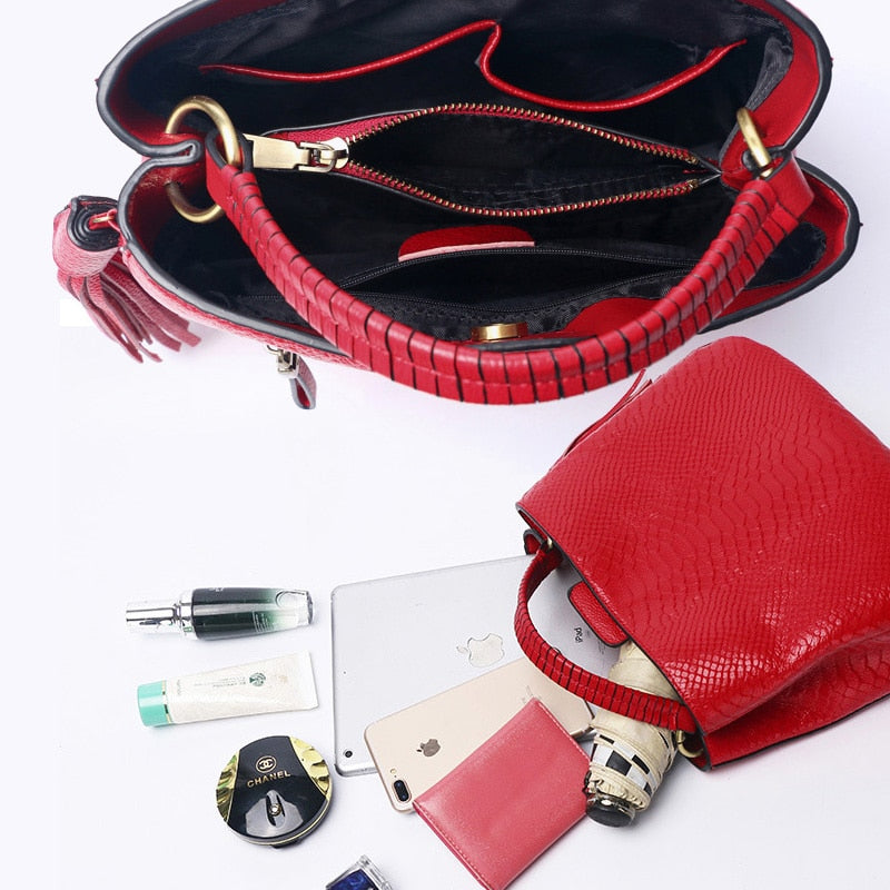 Zency Luxury Women Genuine Leather Handbags 2022 Fashion High Quality