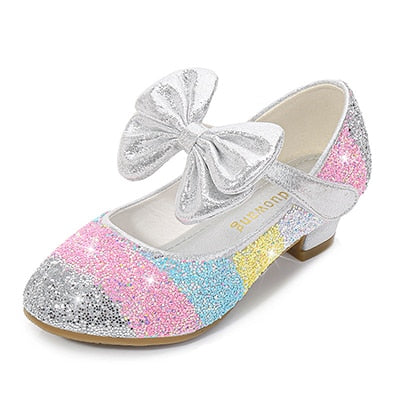 Girls Leather Shoes Princess Shoes Children Shoes round-Toe Soft-Sole Big girls