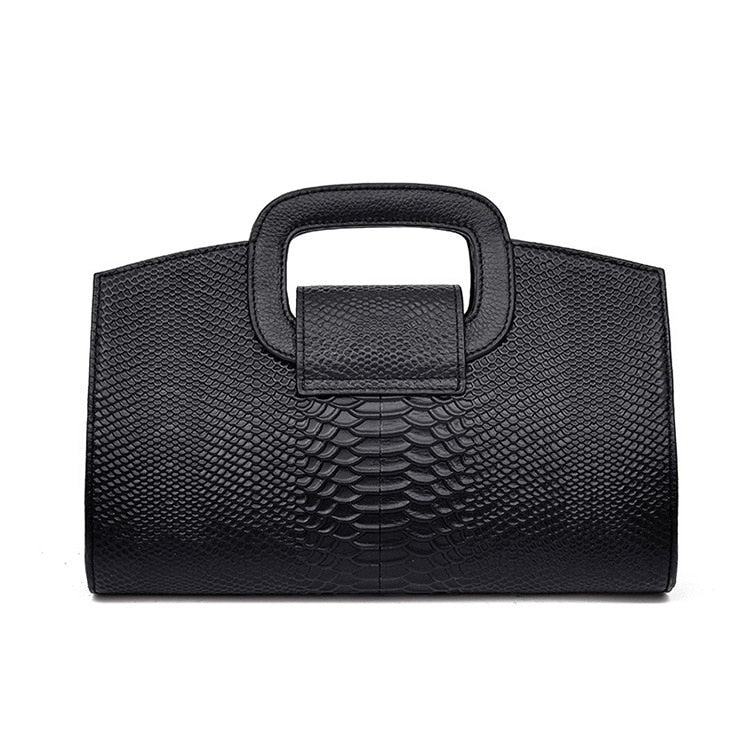 NIGEDU Brand Crocodile women handbag Luxury party ladies PU Leather Shoulder