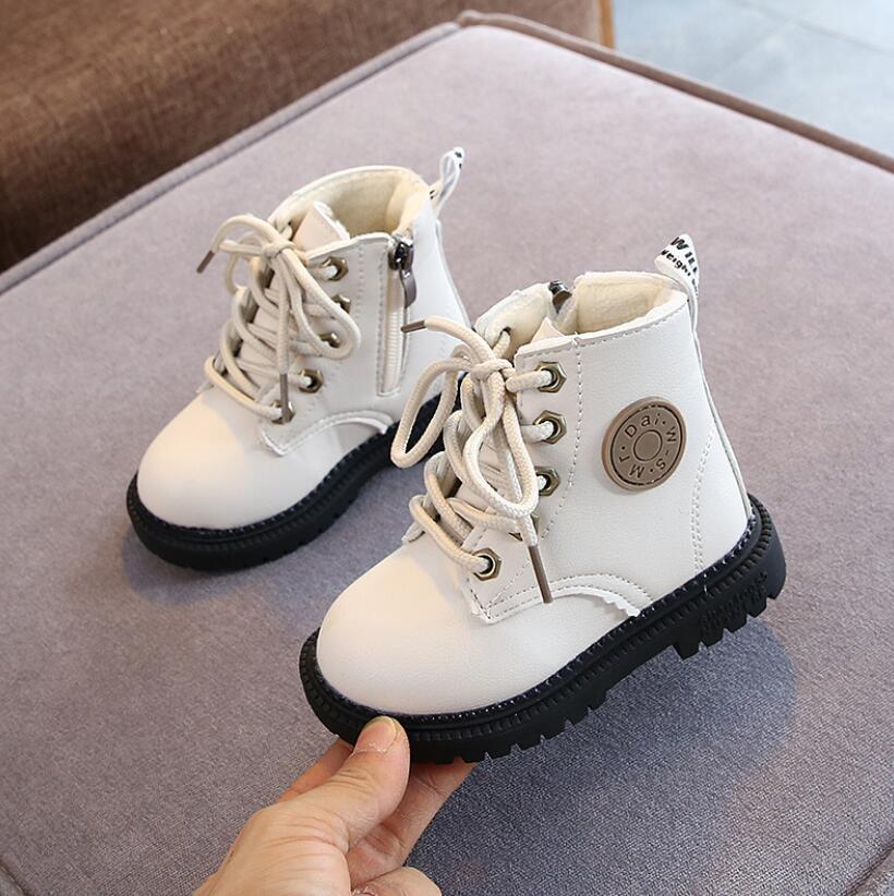 2020 Autumn/Winter Children Boots Boys Girls Leather Martin Boots