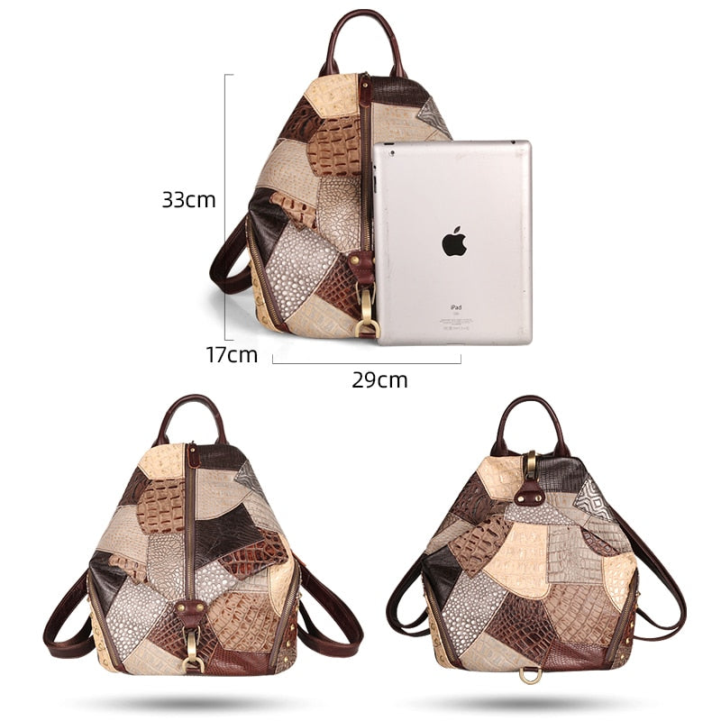 Cobbler Legend 2020 Fashion Women's Backpack Vintage Genuine Leather Female Travel Bags Casual Shoulder Bag For Student/Teenage