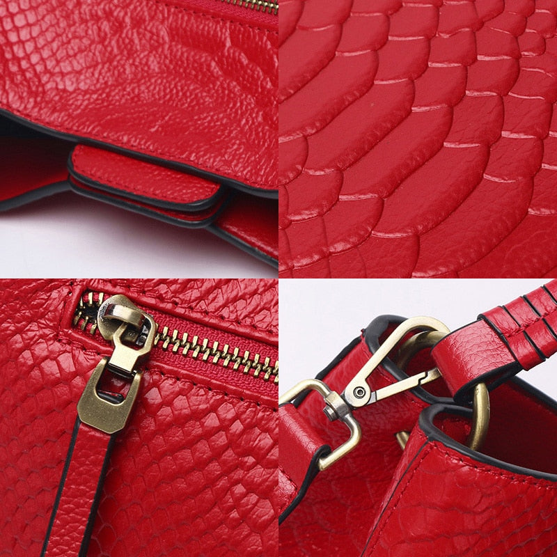 Zency Luxury Women Genuine Leather Handbags 2022 Fashion High Quality