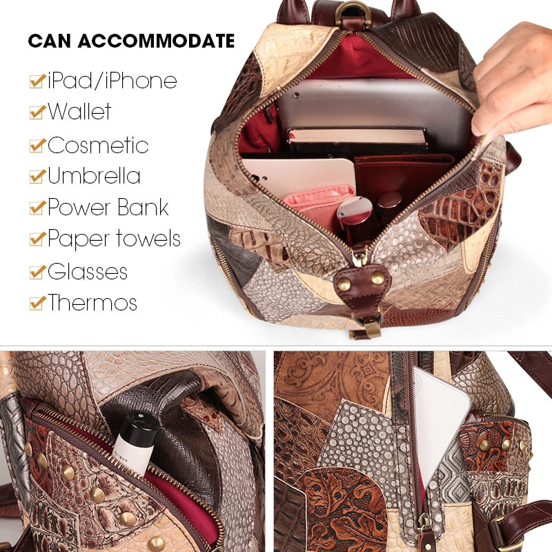 Cobbler Legend 2020 Fashion Women's Backpack Vintage Genuine Leather Female Travel Bags Casual Shoulder Bag For Student/Teenage