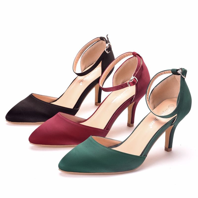 Plus Size 35-43 Hot Women Shoes Pointed Toe Pumps Patent Leather Dress