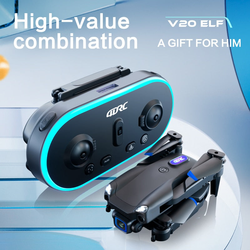4DRC V20 Drone – 4K HD Dual Camera FPV Quadcopter with Foldable Design