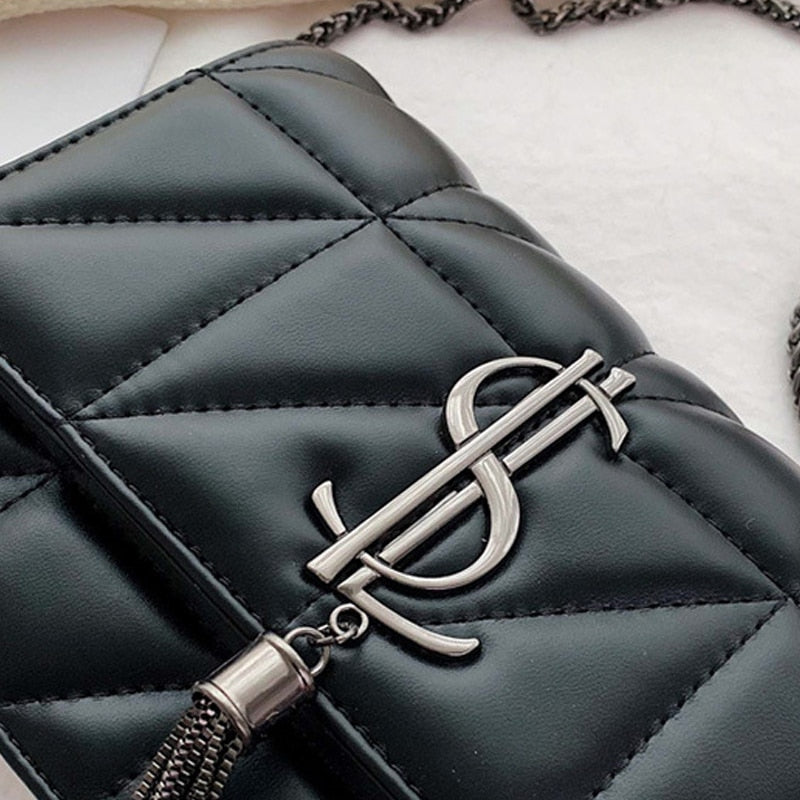 Luxury Brand Handbag Fashion Simple Tassel Square bag
