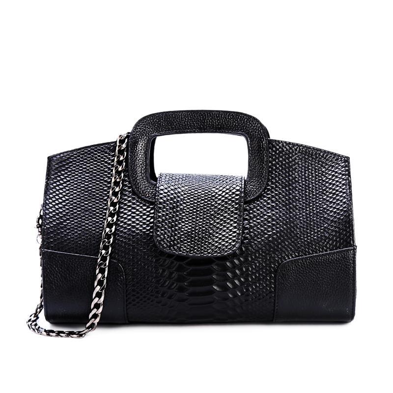 NIGEDU Brand Crocodile women handbag Luxury party ladies PU Leather Shoulder