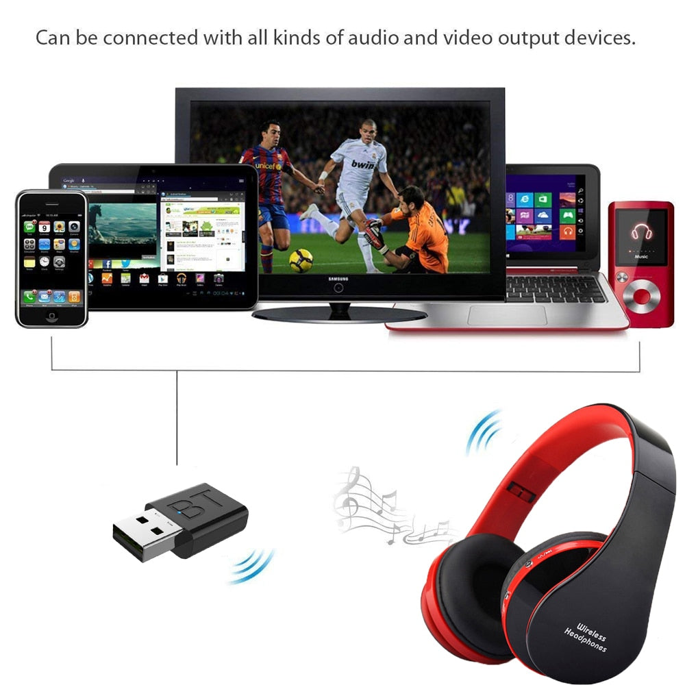 FLOVEME TV Bluetooth casque HiFi bluetooth casque basses