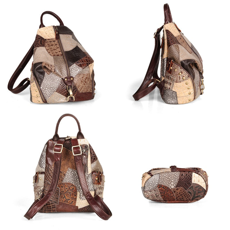 Cobbler Legend 2020 Fashion Women's Backpack Vintage Genuine Leather Female Travel Bags Casual Shoulder Bag For Student/Teenage
