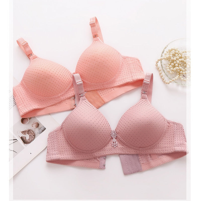 Bras For Women Underwear Wire Free B C Cup For Big Breast Ladies
