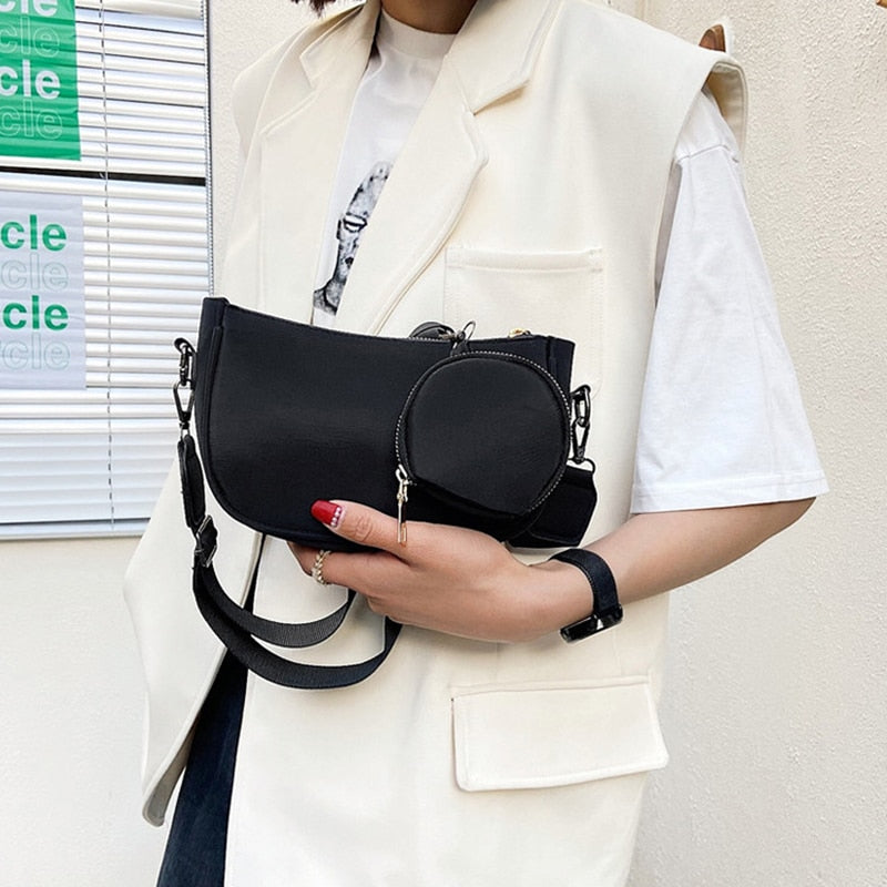 Vintage Women's Crossbody Shoulder Bag 2022 Trends Solid Color Alligator