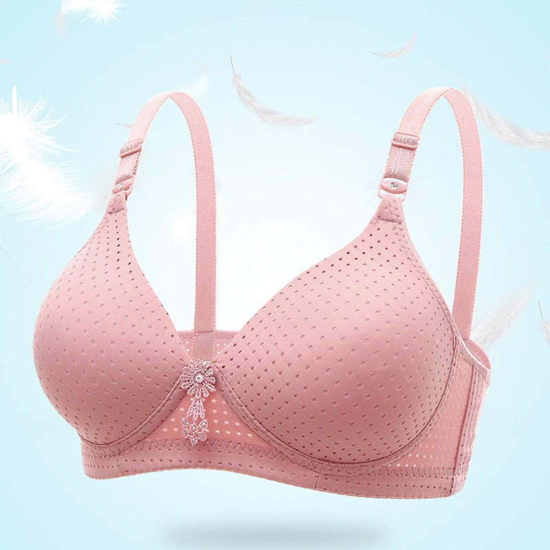Bras For Women Underwear Wire Free B C Cup For Big Breast Ladies