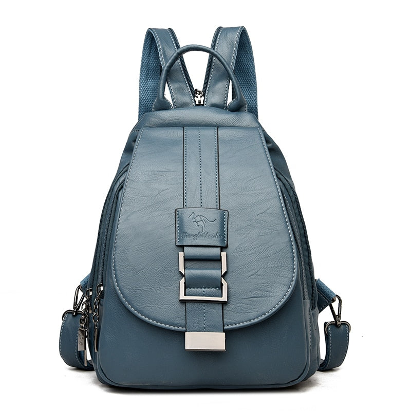 Designer Backpacks Women Leather Backpacks Female School Bag