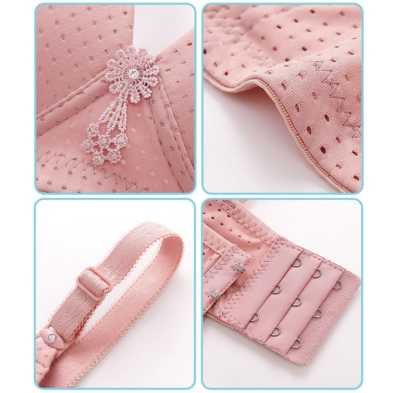 Bras For Women Underwear Wire Free B C Cup For Big Breast Ladies