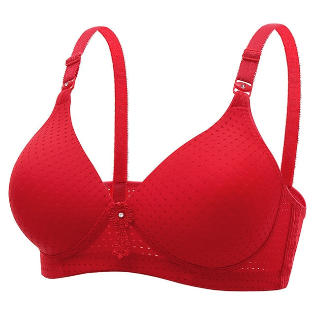 Bras For Women Underwear Wire Free B C Cup For Big Breast Ladies