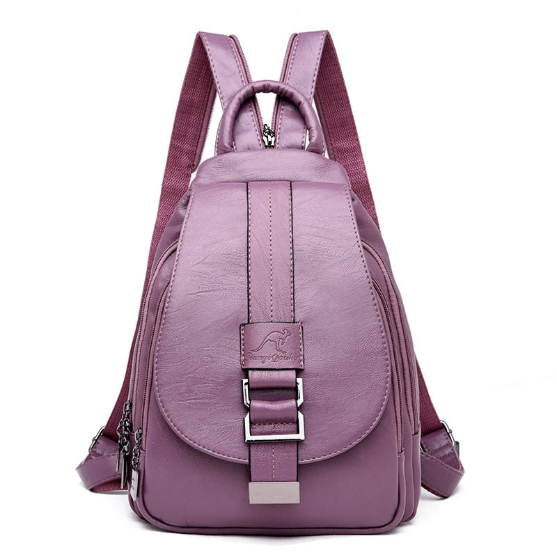 Designer Backpacks Women Leather Backpacks Female School Bag