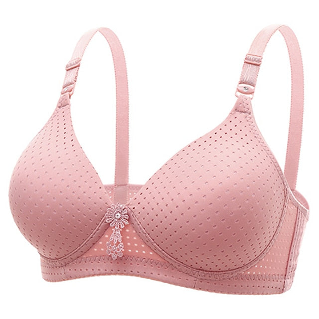 Bras For Women Underwear Wire Free B C Cup For Big Breast Ladies