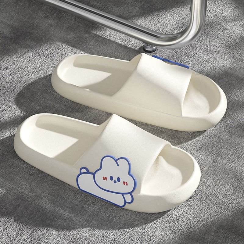 Graffiti Women Slippers Summer Slide Cartoon Shoes EVA Outdoor