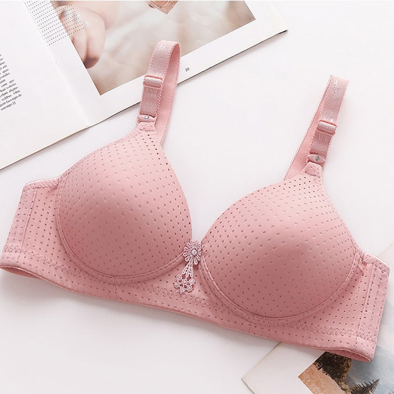 Bras For Women Underwear Wire Free B C Cup For Big Breast Ladies