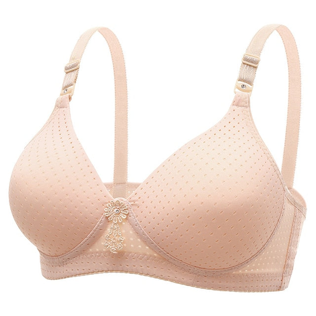 Bras For Women Underwear Wire Free B C Cup For Big Breast Ladies