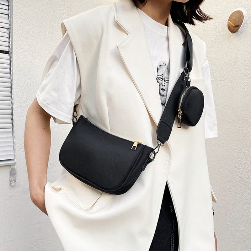 Vintage Women's Crossbody Shoulder Bag 2022 Trends Solid Color Alligator