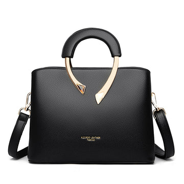 Women's premium faux leather casual shoulder bag with adjustable strap
