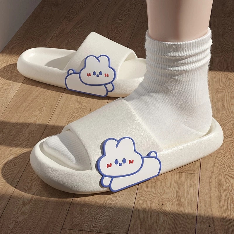Graffiti Women Slippers Summer Slide Cartoon Shoes EVA Outdoor
