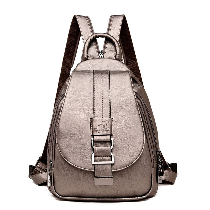 Designer Backpacks Women Leather Backpacks Female School Bag