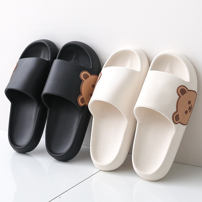 Graffiti Women Slippers Summer Slide Cartoon Shoes EVA Outdoor