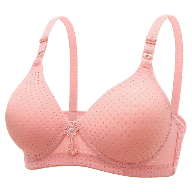 Bras For Women Underwear Wire Free B C Cup For Big Breast Ladies