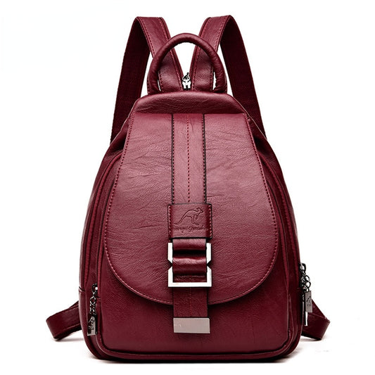 Designer Backpacks Women Leather Backpacks Female School Bag