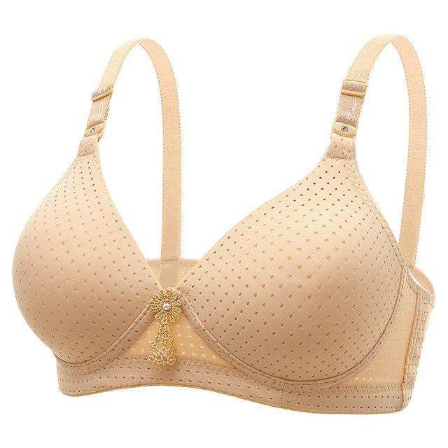 Bras For Women Underwear Wire Free B C Cup For Big Breast Ladies