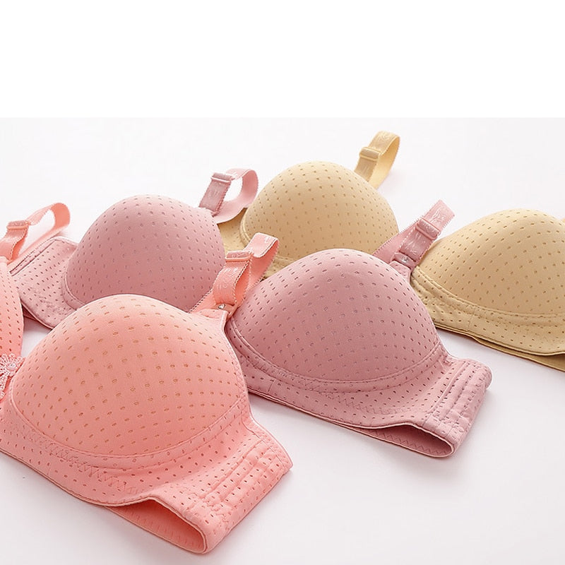 Bras For Women Underwear Wire Free B C Cup For Big Breast Ladies