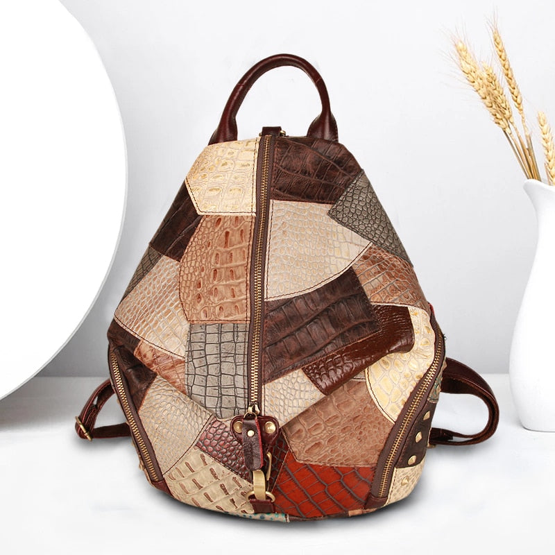 Cobbler Legend 2020 Fashion Women's Backpack Vintage Genuine Leather Female Travel Bags Casual Shoulder Bag For Student/Teenage